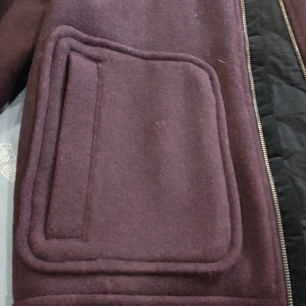 Banana Republic Burgundy Wool Blend Short Jacket